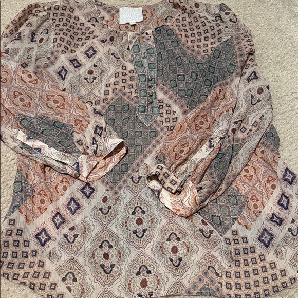 Johnny Was Jade Samahil Peasant Top - Picture 3 of 7